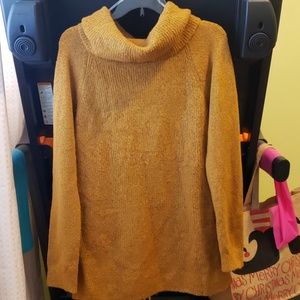 NWOT Pink Clover XL Sweater - Mustard